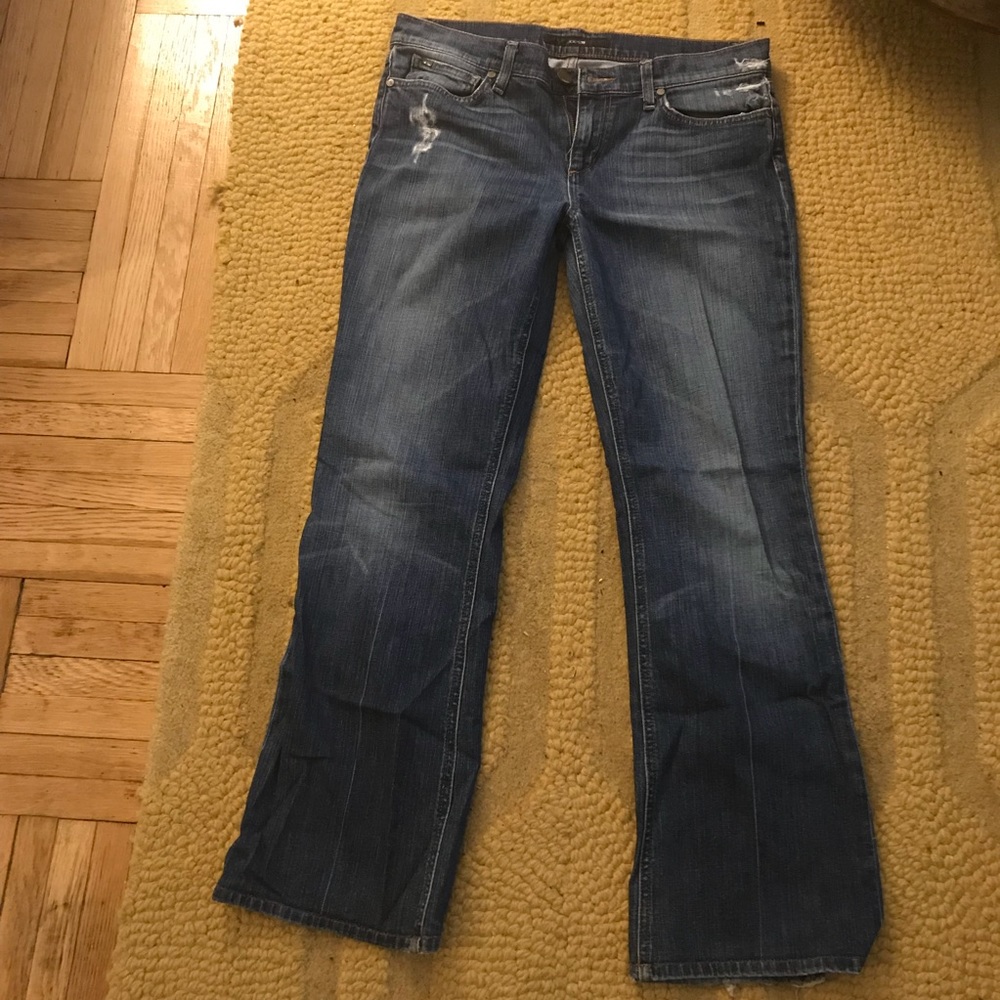 Joe’s distressed “provocateur” jean